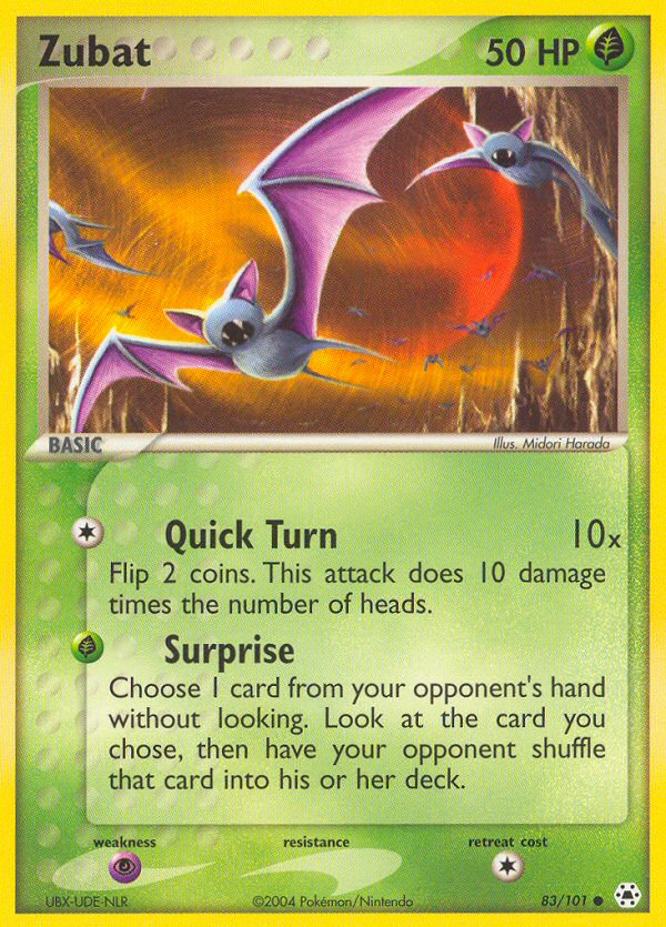 Zubat (83/101) [EX: Hidden Legends] | Gear Gaming Bentonville