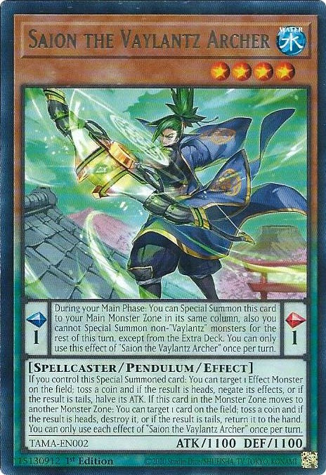 Saion the Vaylantz Archer [TAMA-EN002] Rare | Gear Gaming Bentonville