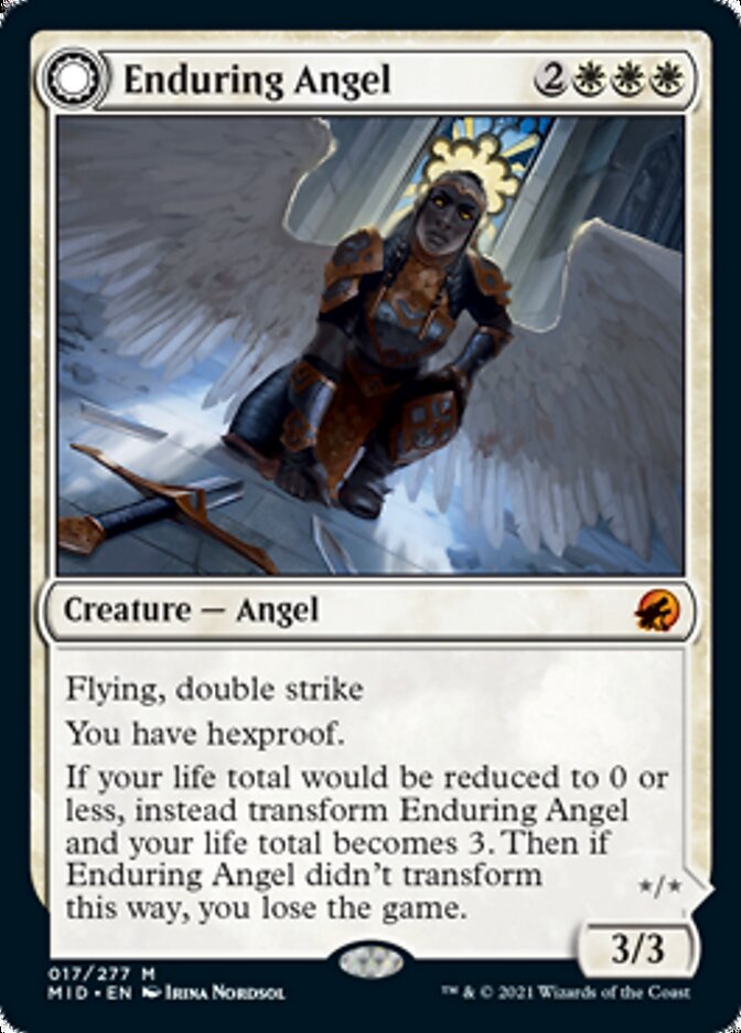 Enduring Angel // Angelic Enforcer [Innistrad: Midnight Hunt] | Gear Gaming Bentonville