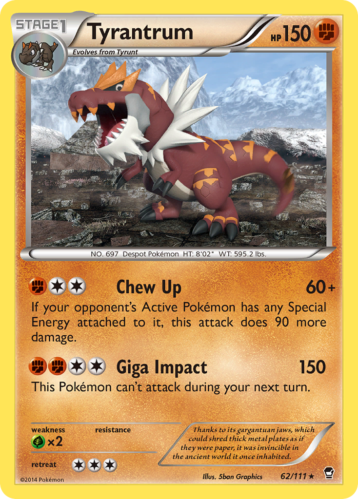 Tyrantrum (62/111) [XY: Furious Fists] | Gear Gaming Bentonville