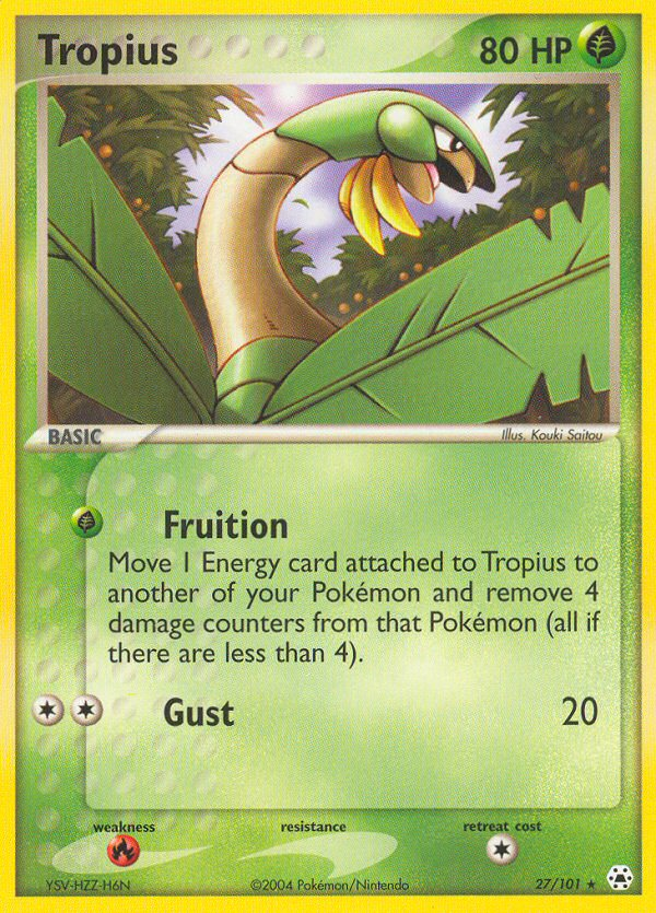 Tropius (27/101) [EX: Hidden Legends] | Gear Gaming Bentonville