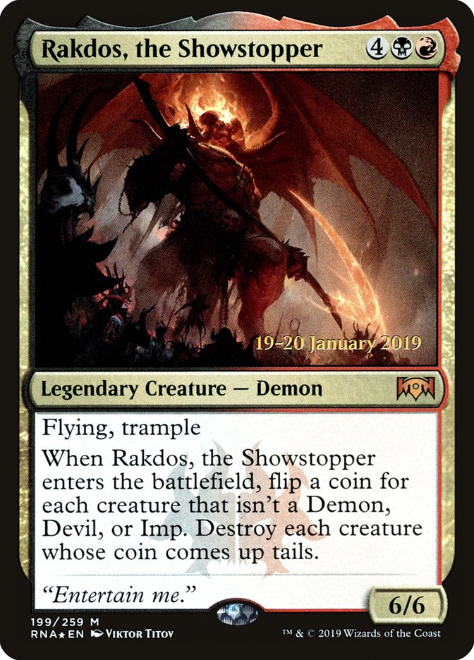 Rakdos, the Showstopper [Ravnica Allegiance Prerelease Promos] | Gear Gaming Bentonville