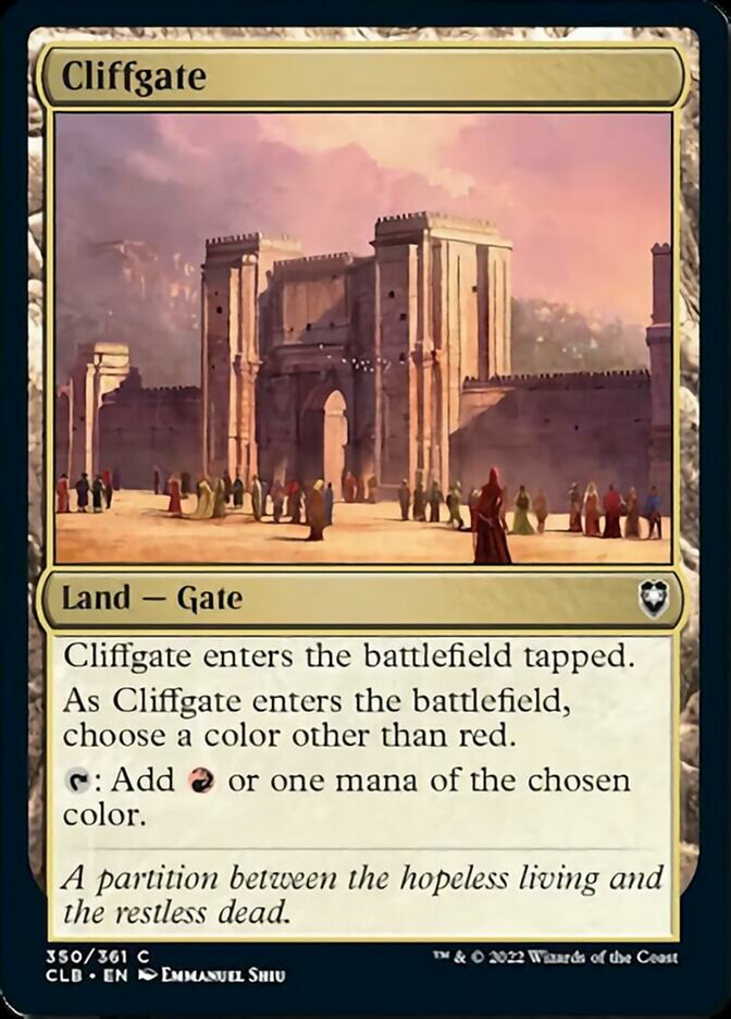 Cliffgate [Commander Legends: Battle for Baldur's Gate] | Gear Gaming Bentonville