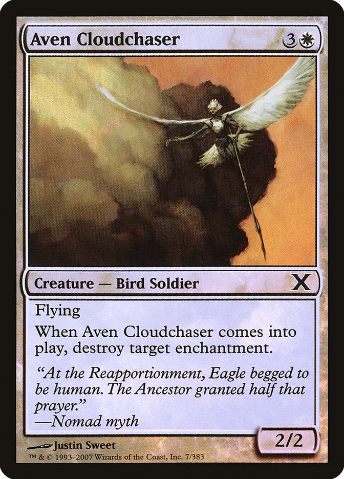 Aven Cloudchaser (Premium Foil) [Tenth Edition] | Gear Gaming Bentonville