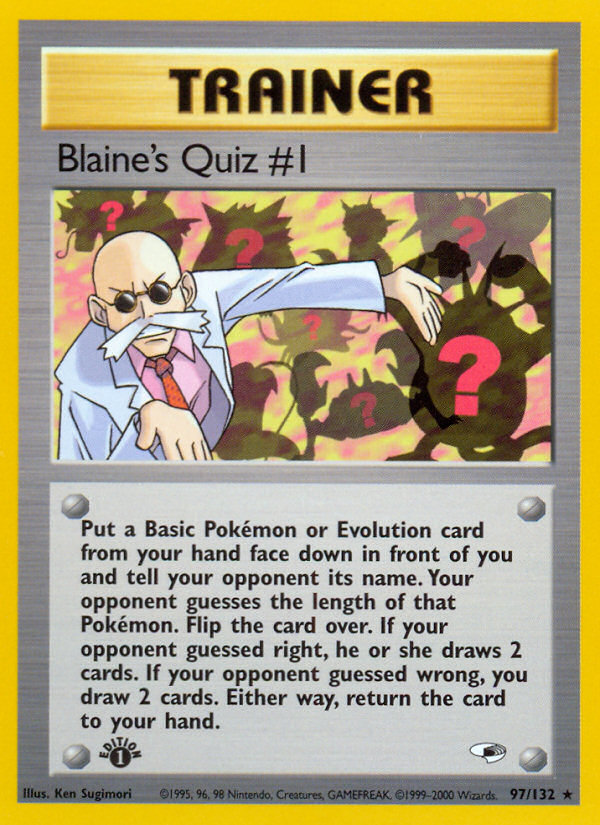 Blaine's Quiz #1 (97/132) [Gym Heroes 1st Edition] | Gear Gaming Bentonville