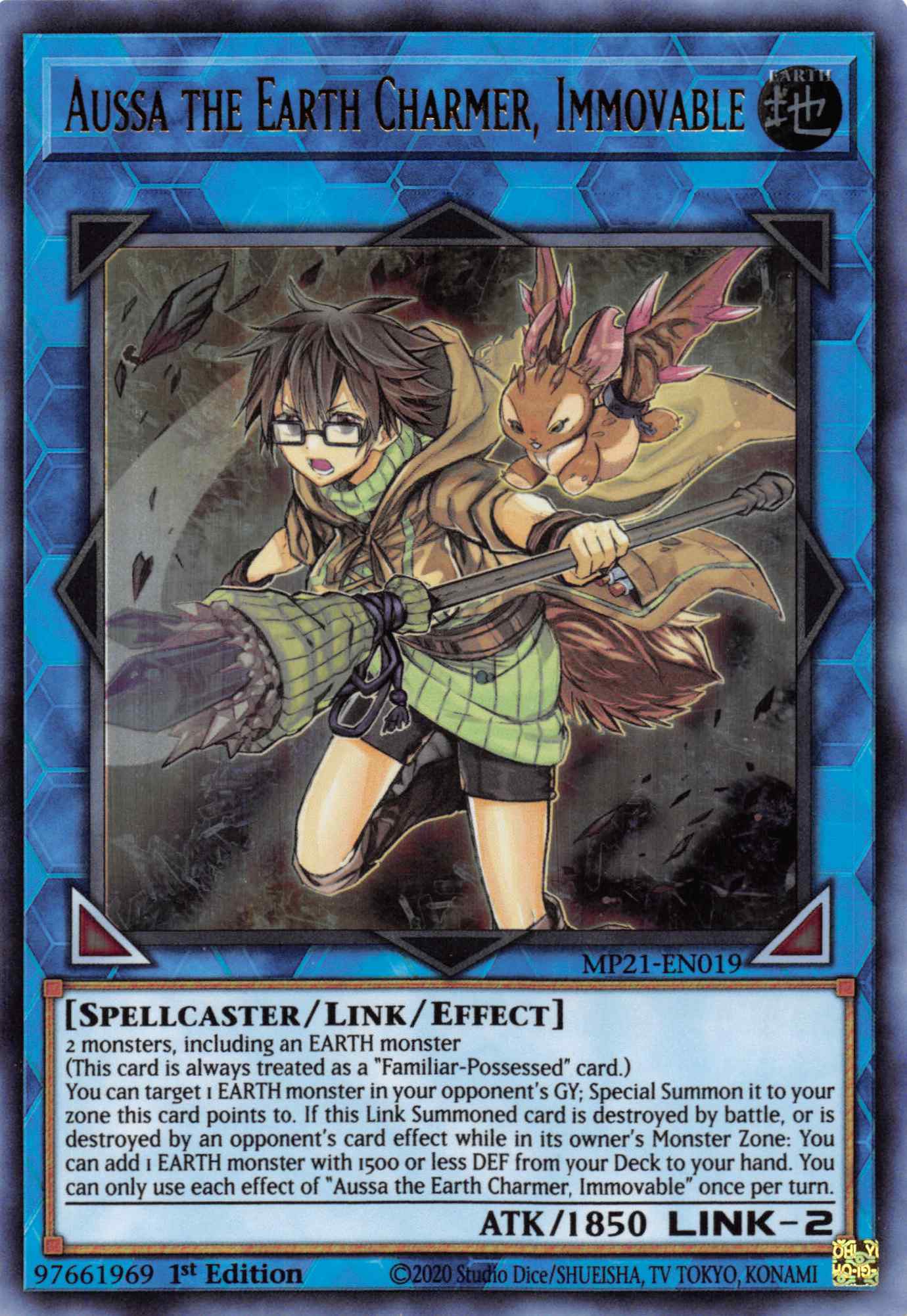 Aussa the Earth Charmer, Immovable [MP21-EN019] Ultra Rare | Gear Gaming Bentonville