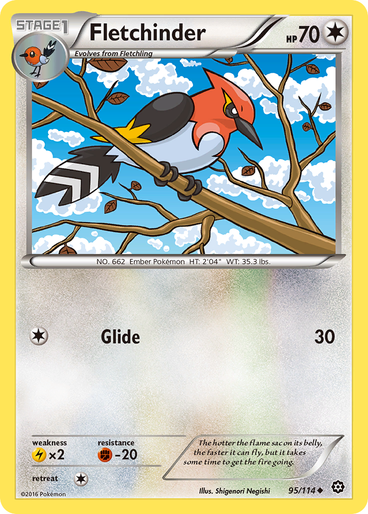 Fletchinder (95/114) [XY: Steam Siege] | Gear Gaming Bentonville