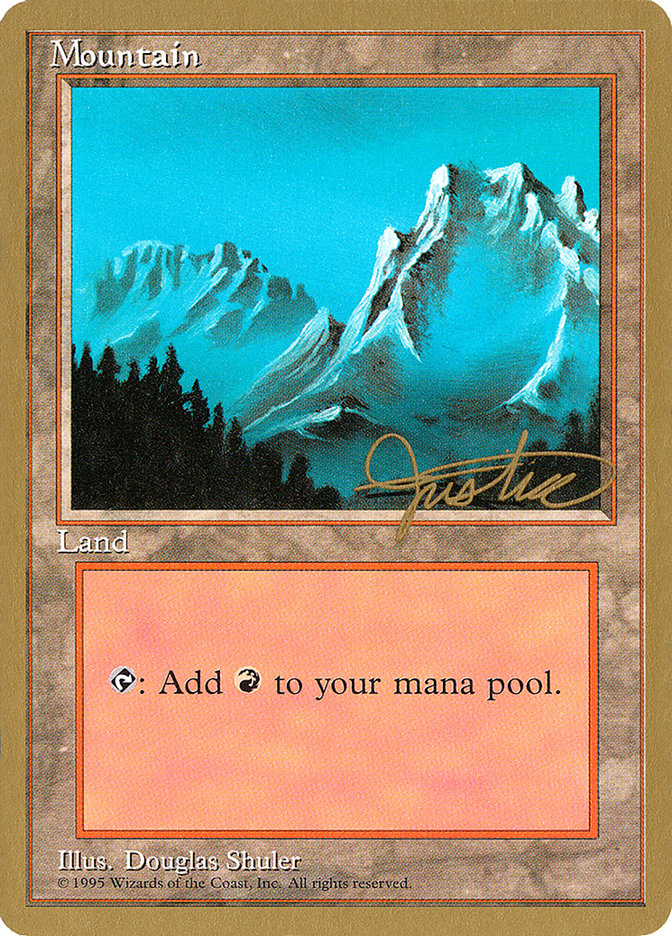 Mountain (mj374) (Mark Justice) [Pro Tour Collector Set] | Gear Gaming Bentonville