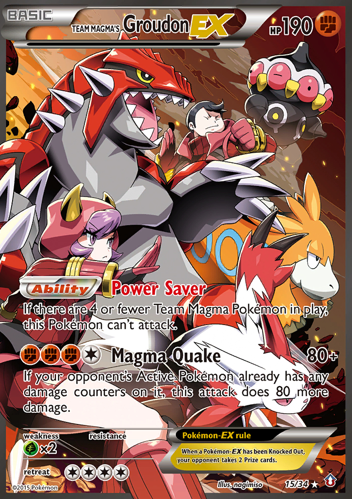 Team Magma's Groudon ex (15/34) [XY: Double Crisis] | Gear Gaming Bentonville