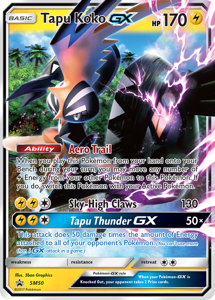 Tapu Koko GX (SM50) [Sun & Moon: Black Star Promos] | Gear Gaming Bentonville