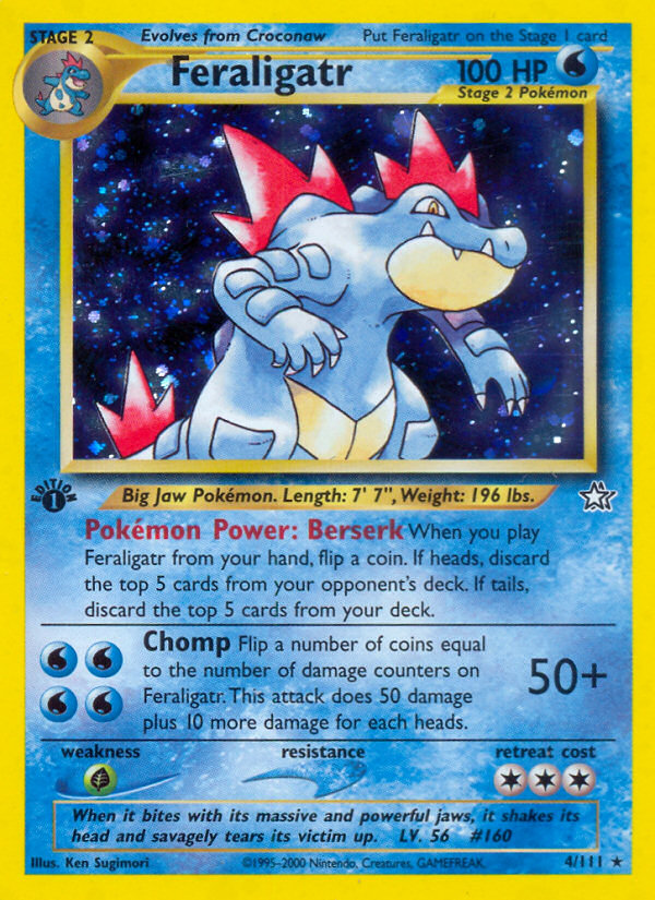 Feraligatr (4/111) [Neo Genesis 1st Edition] | Gear Gaming Bentonville