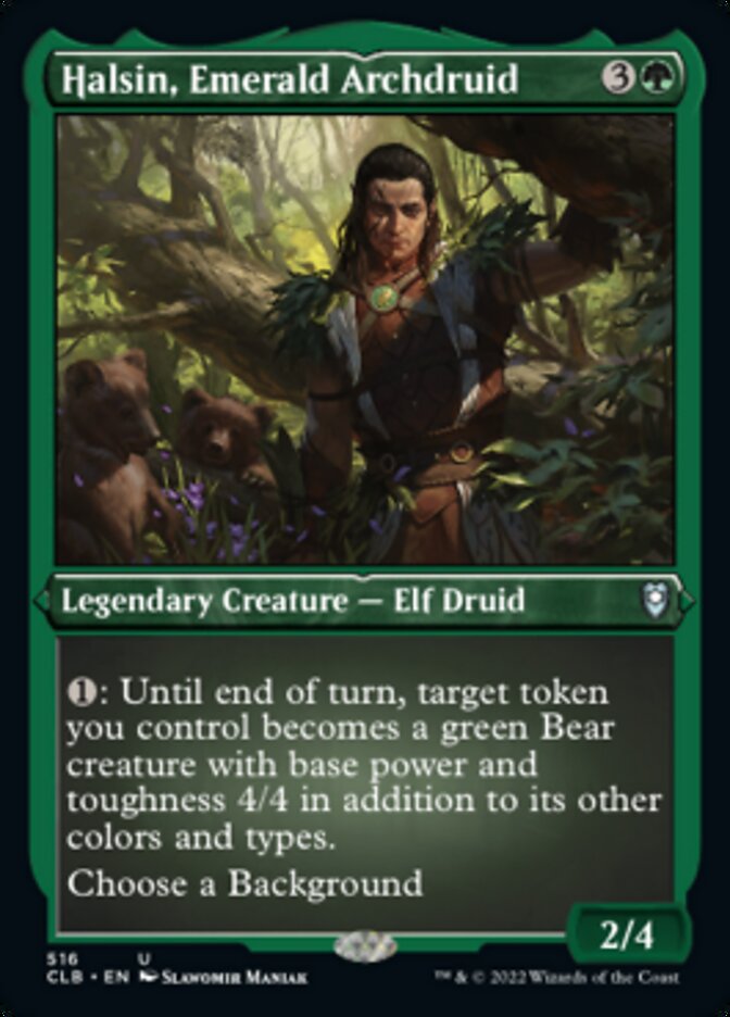 Halsin, Emerald Archdruid (Foil Etched) [Commander Legends: Battle for Baldur's Gate] | Gear Gaming Bentonville