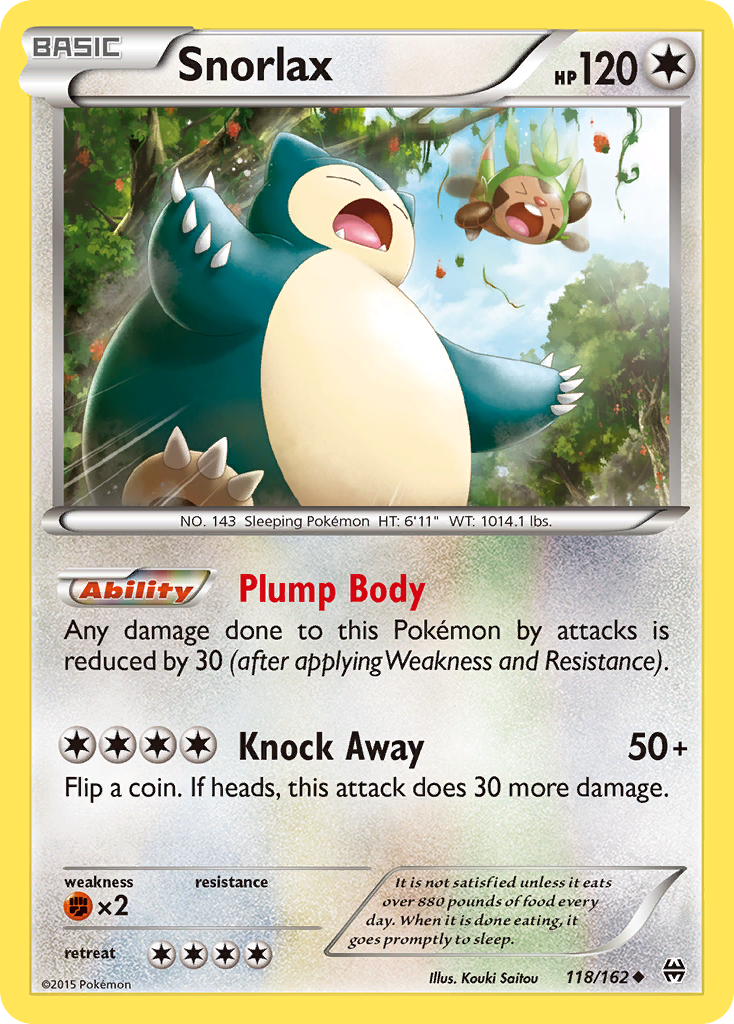 Snorlax (118/162) [XY: BREAKthrough] | Gear Gaming Bentonville