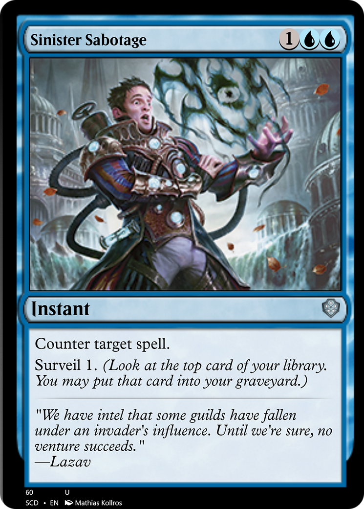Sinister Sabotage [Starter Commander Decks] | Gear Gaming Bentonville