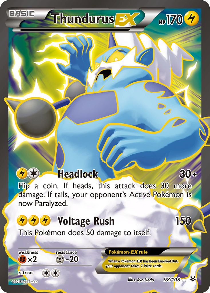 Thundurus EX (98/108) [XY: Roaring Skies] | Gear Gaming Bentonville