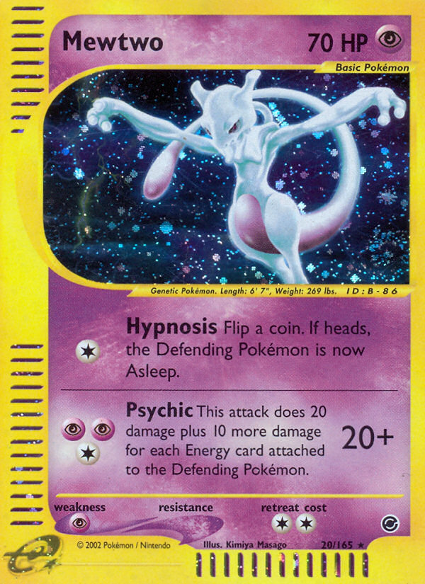 Mewtwo (20/165) [Expedition: Base Set] | Gear Gaming Bentonville