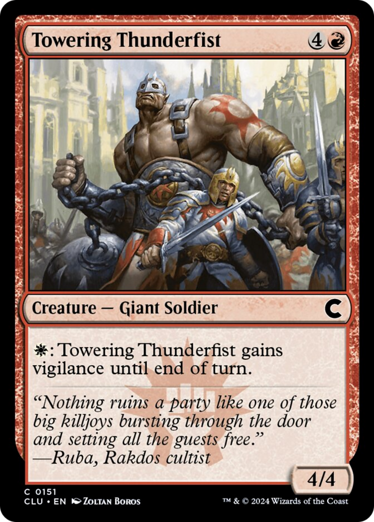 Towering Thunderfist [Ravnica: Clue Edition] | Gear Gaming Bentonville