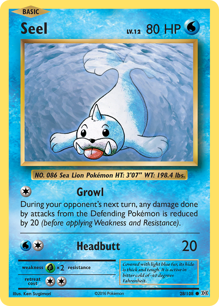 Seel (28/108) [XY: Evolutions] | Gear Gaming Bentonville