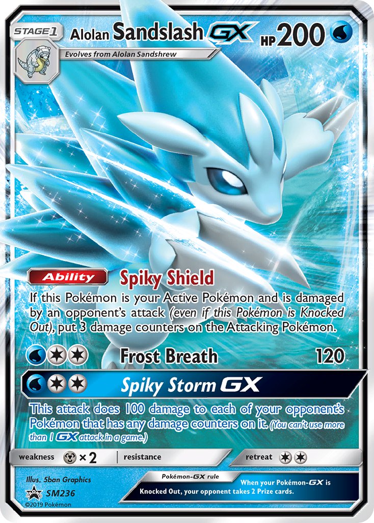 Alolan Sandslash GX (SM236) [Sun & Moon: Black Star Promos] | Gear Gaming Bentonville