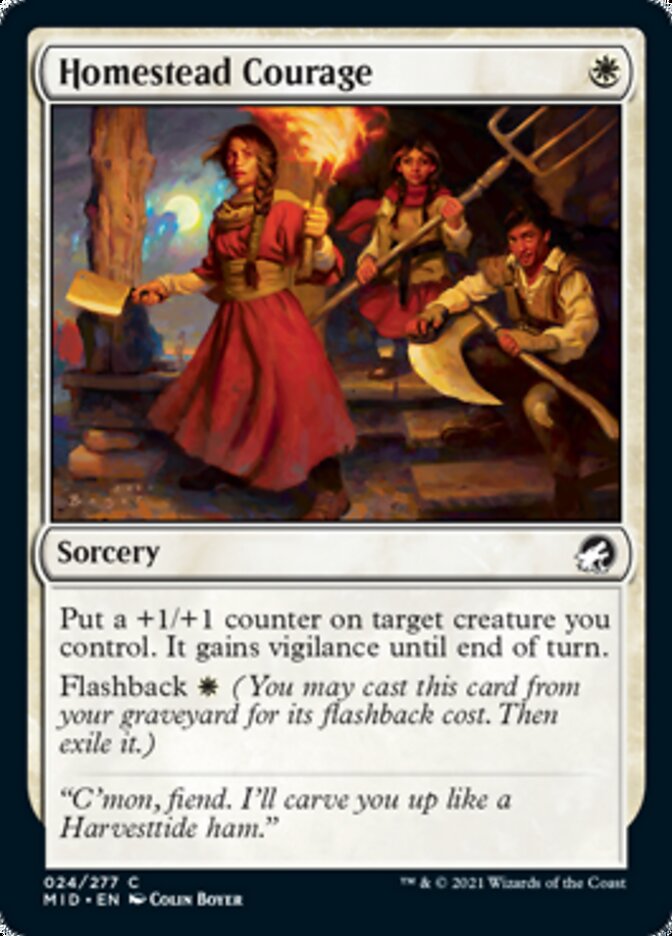 Homestead Courage [Innistrad: Midnight Hunt] | Gear Gaming Bentonville