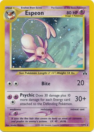 Espeon (1/75) [Neo Discovery Unlimited] | Gear Gaming Bentonville