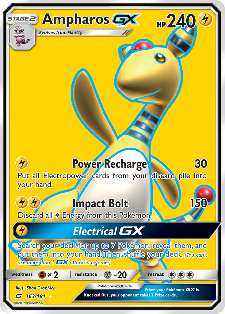 Ampharos GX (163/181) [Sun & Moon: Team Up] | Gear Gaming Bentonville