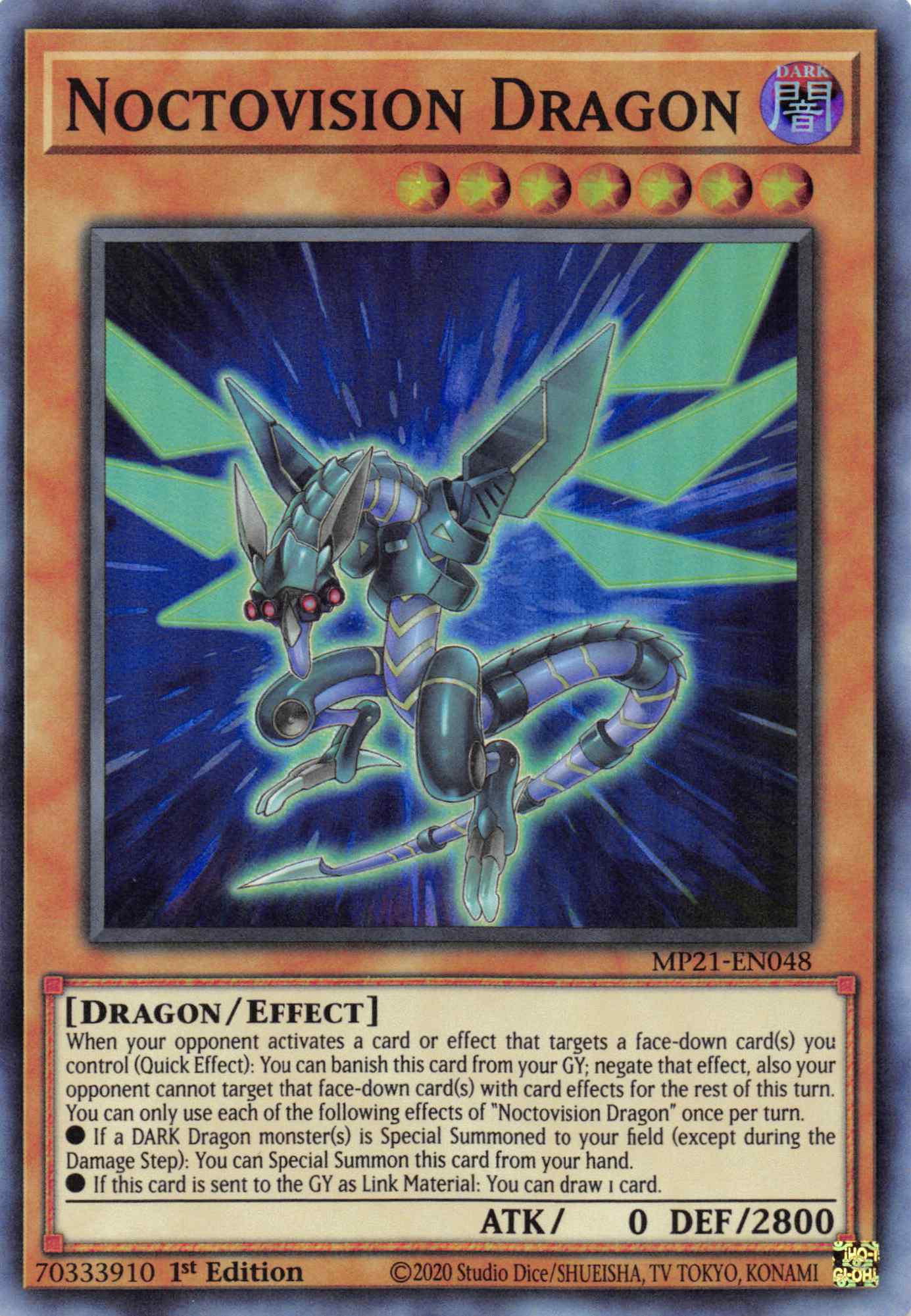 Noctovision Dragon [MP21-EN048] Super Rare | Gear Gaming Bentonville