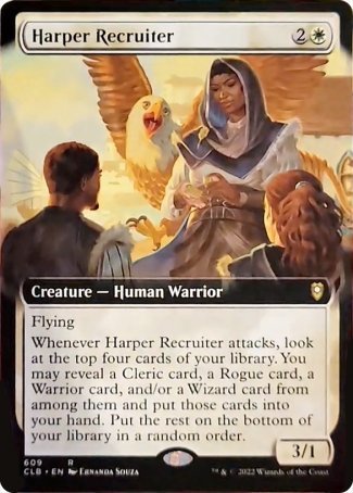 Harper Recruiter (Extended Art) [Commander Legends: Battle for Baldur's Gate] | Gear Gaming Bentonville