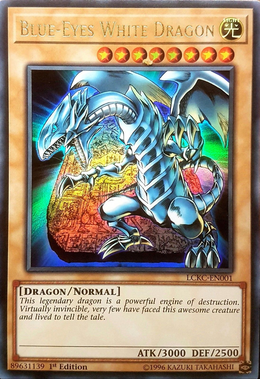 Blue-Eyes White Dragon (Version 4) [LCKC-EN001] Ultra Rare | Gear Gaming Bentonville