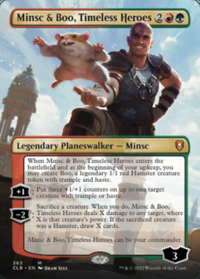 Minsc & Boo, Timeless Heroes (Borderless) [Commander Legends: Battle for Baldur's Gate] | Gear Gaming Bentonville