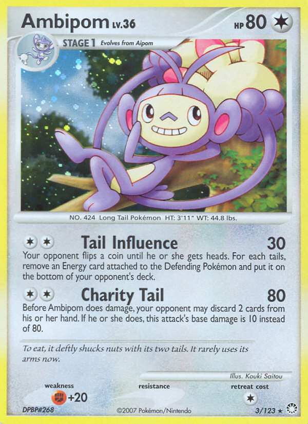 Ambipom (3/123) [Diamond & Pearl: Mysterious Treasures] | Gear Gaming Bentonville