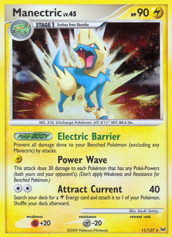 Manectric (11/127) [Platinum: Base Set] | Gear Gaming Bentonville