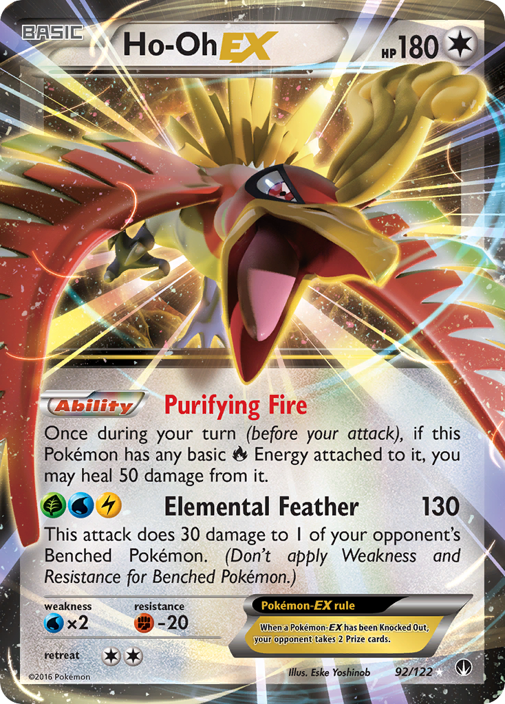 Ho-Oh EX (92/122) [XY: BREAKpoint] | Gear Gaming Bentonville