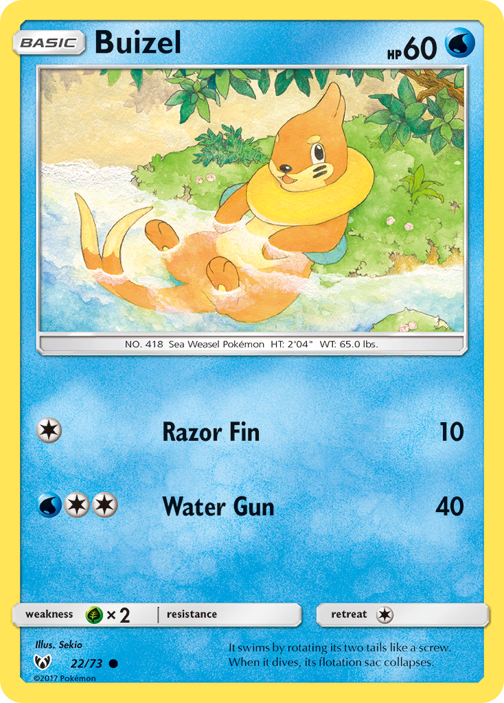 Buizel (22/73) [Sun & Moon: Shining Legends] | Gear Gaming Bentonville