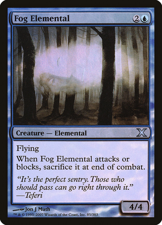 Fog Elemental (Premium Foil) [Tenth Edition] | Gear Gaming Bentonville