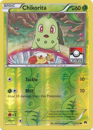 Chikorita (1/122) (League Promo) [XY: BREAKpoint] | Gear Gaming Bentonville