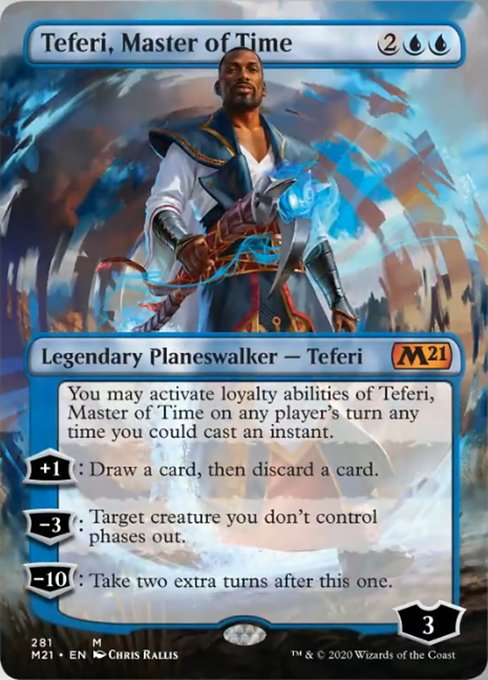 Teferi, Master of Time (Borderless) [Core Set 2021] | Gear Gaming Bentonville