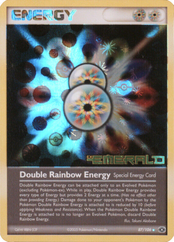 Double Rainbow Energy (87/106) (Stamped) [EX: Emerald] | Gear Gaming Bentonville