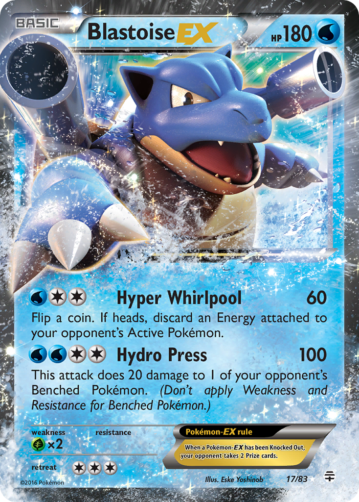 Blastoise EX (17/83) [XY: Generations] | Gear Gaming Bentonville