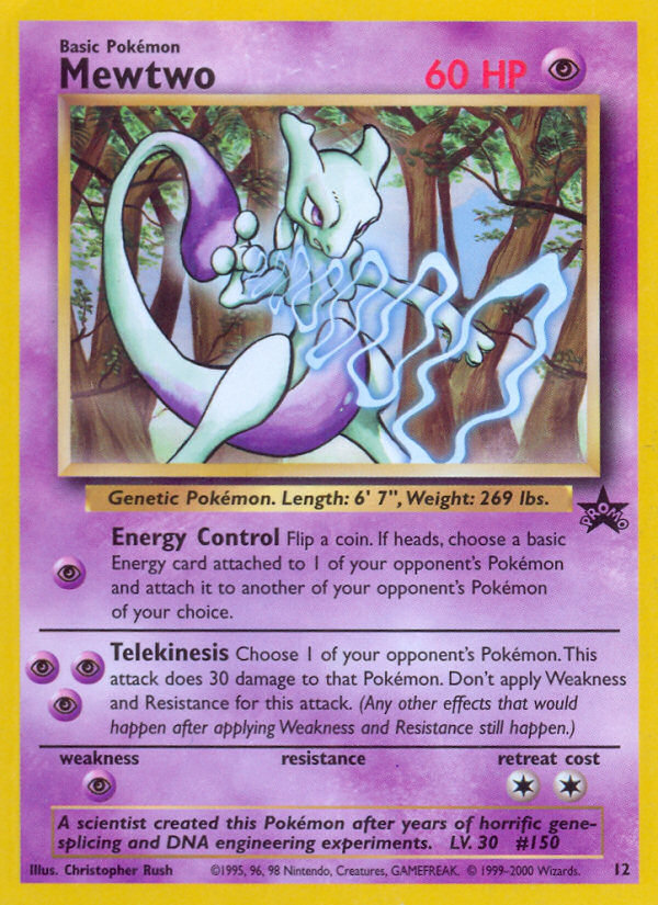 Mewtwo (12) [Wizards of the Coast: Black Star Promos] | Gear Gaming Bentonville