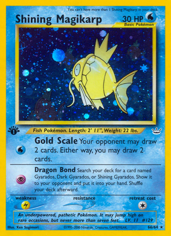 Shining Magikarp (66/64) [Neo Revelation 1st Edition] | Gear Gaming Bentonville