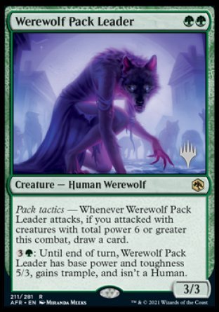 Werewolf Pack Leader (Promo Pack) [Dungeons & Dragons: Adventures in the Forgotten Realms Promos] | Gear Gaming Bentonville