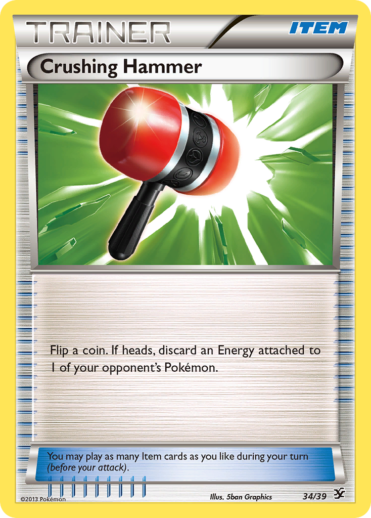 Crushing Hammer (34/39) [XY: Kalos Starter Set] | Gear Gaming Bentonville