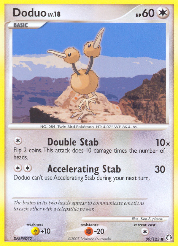 Doduo (80/123) [Diamond & Pearl: Mysterious Treasures] | Gear Gaming Bentonville