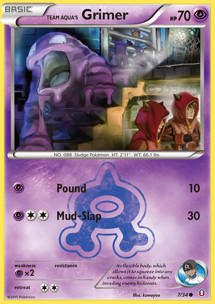 Team Aqua's Grimer (7/34) [XY: Double Crisis] | Gear Gaming Bentonville