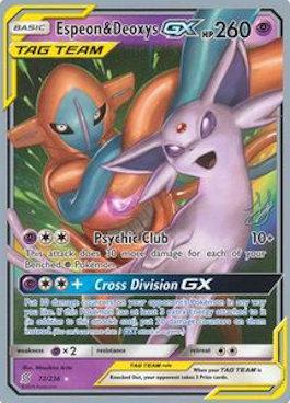 Espeon & Deoxys GX (72/236) (Perfection - Henry Brand) [World Championships 2019] | Gear Gaming Bentonville