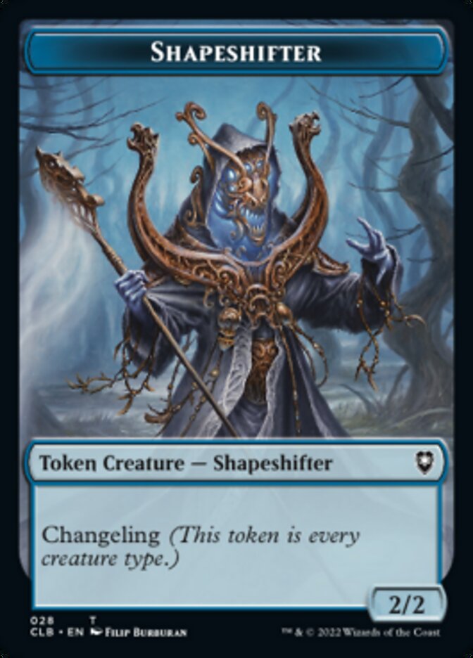 Shapeshifter (024) // Shapeshifter (028) Double-sided Token [Commander Legends: Battle for Baldur's Gate Tokens] | Gear Gaming Bentonville