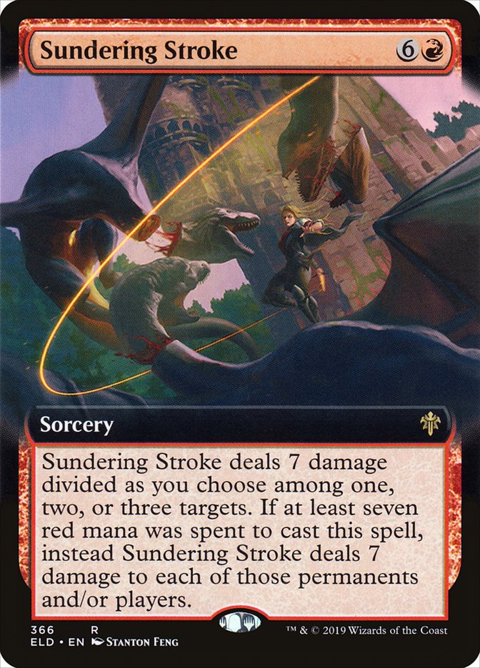 Sundering Stroke (Extended Art) [Throne of Eldraine] | Gear Gaming Bentonville