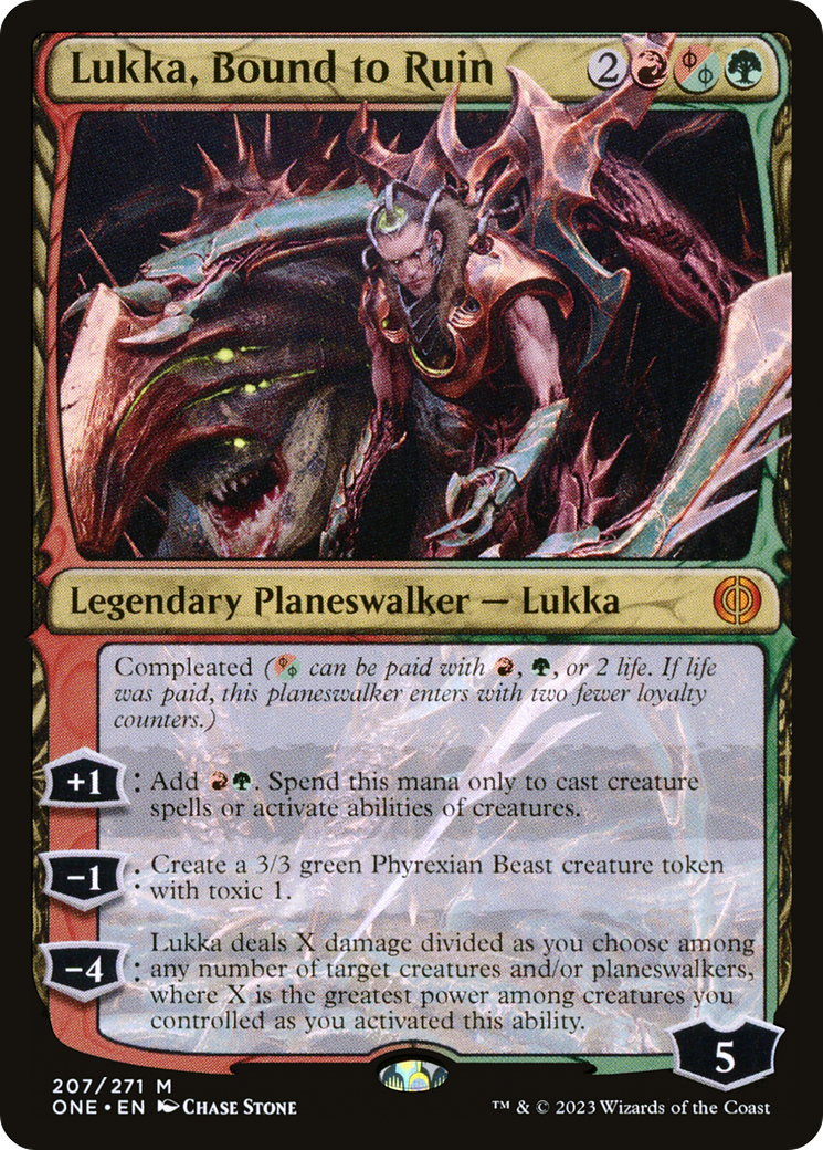 Lukka, Bound to Ruin [Phyrexia: All Will Be One] | Gear Gaming Bentonville