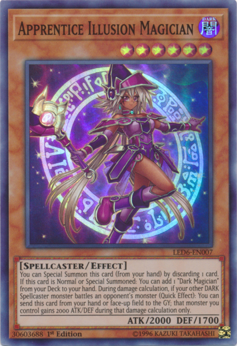 Apprentice Illusion Magician [LED6-EN007] Super Rare | Gear Gaming Bentonville